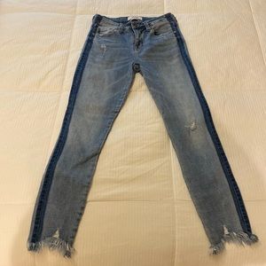 Pistola distressed cropped jeans